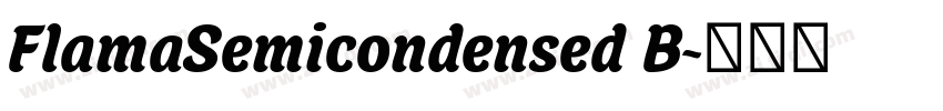 FlamaSemicondensed B字体转换